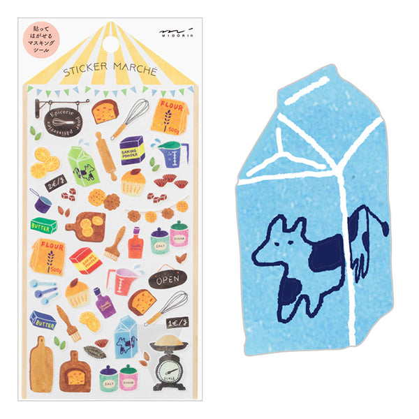 MIDORI Sticker Marché 2371 Tools for Baking