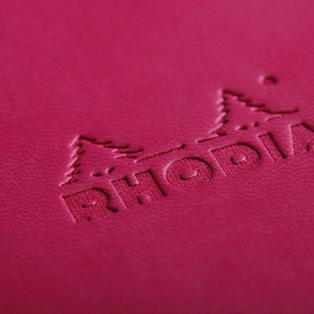 RHODIArama Webnotebook A5 Ivory Lined Hardcover-Raspberry