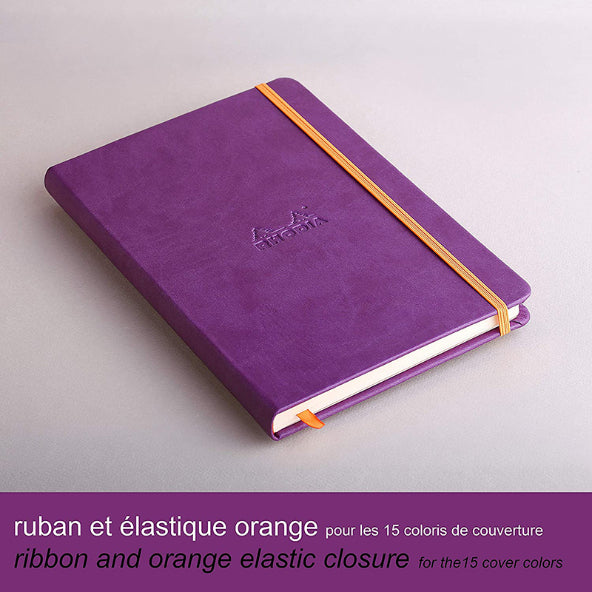 RHODIArama Webnotebook A5 Ivory Lined Hardcover-Purple Default Title