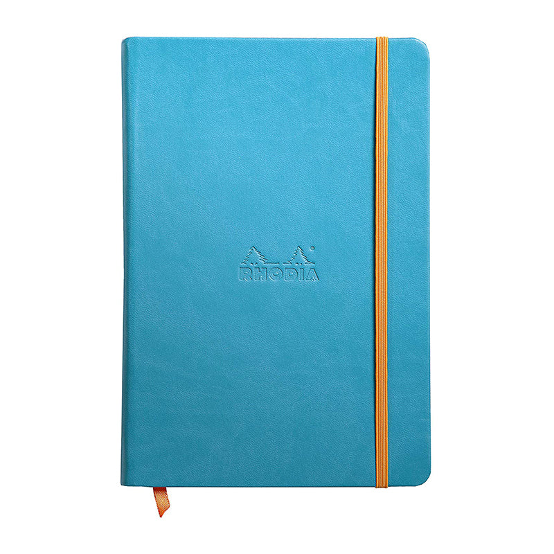 RHODIArama Webnotebook A5 Ivory Lined Hardcover-Turquoise Default Title