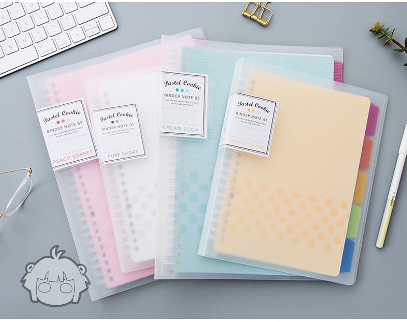 KOKUYO Pastel Cookie Binder Note B5 Cream Soda Default Title