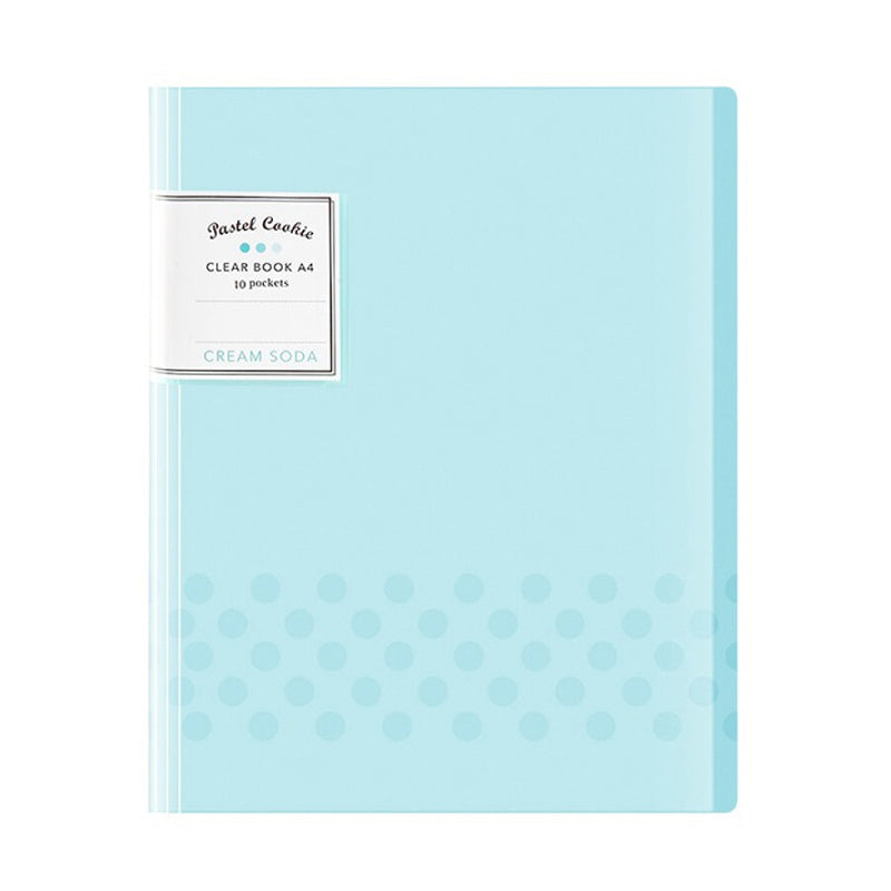 KOKUYO Pastel Cookie ClearBook A4 10P Cream Soda Default Title