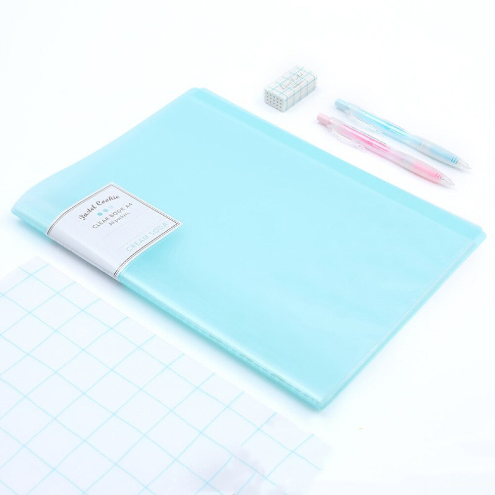 KOKUYO Pastel Cookie ClearBook A4 10P Cream Soda Default Title