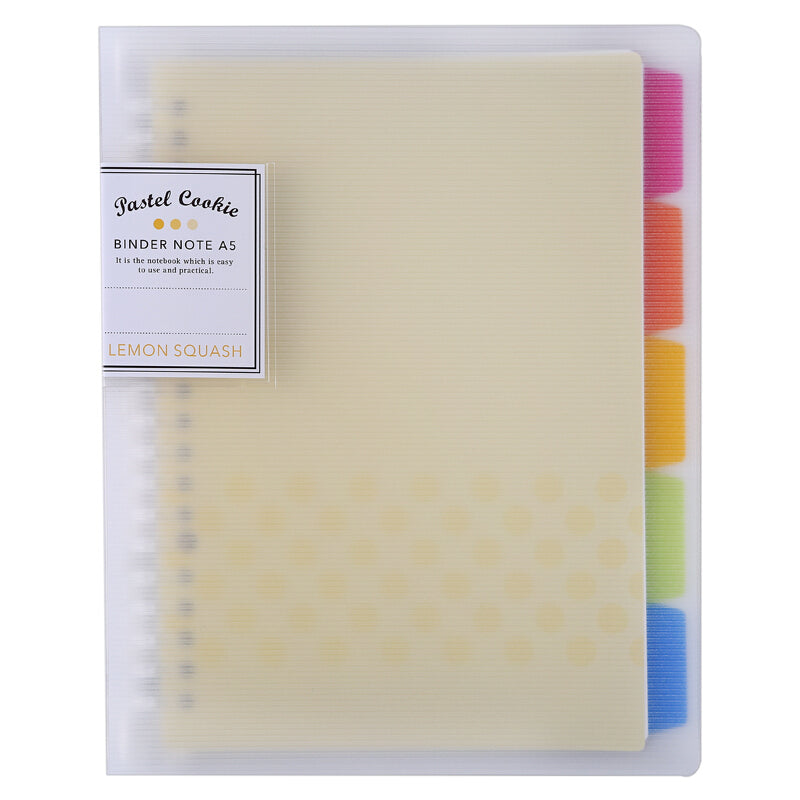 KOKUYO Pastel Cookie Binder Note A5 Lemon Squash Default Title