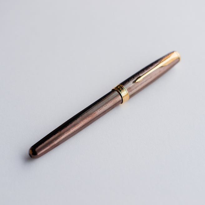 PARKER Sonnet Premier Chiseled Chocolate with Gold Trim Roller Ball