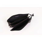 CLAIREFONTAINE LEATHER Pencil Case Flat 3-Compartments Black Default Title