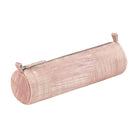 CLAIREFONTAINE LEATHER Pencil Case Round Brushed Salmon Default Title