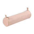 CLAIREFONTAINE LEATHER Pencil Case Round Salmon Default Title