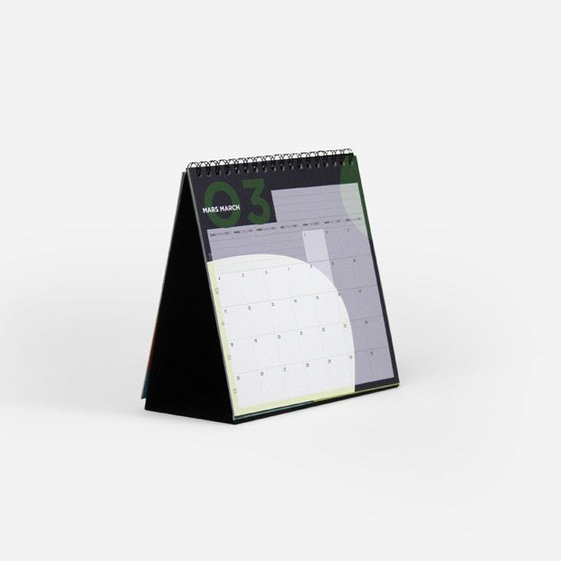 QUO VADISxPAPIER TIGRE 2019 Calendar 16x16cm Leave