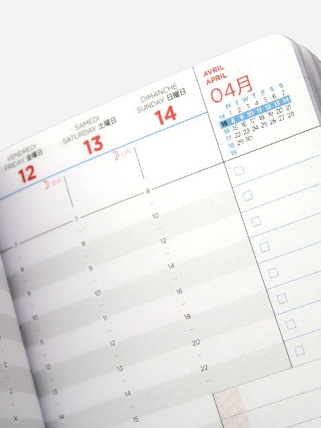 QUO VADISxPAPIER TIGRE 2019 Weekly L 15x21cm Leaf