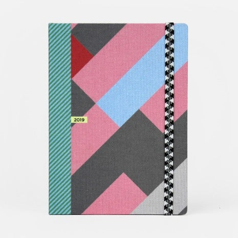 QUO VADISxPAPIER TIGRE 2019 Weekly Notebook L Diagonal
