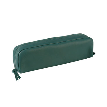 CLAIREFONTAINE LEATHER Pencil Case Rectangular Pine Green Default Title