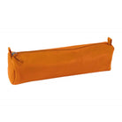 CLAIREFONTAINE LEATHER Pencil Case Round Orange Default Title