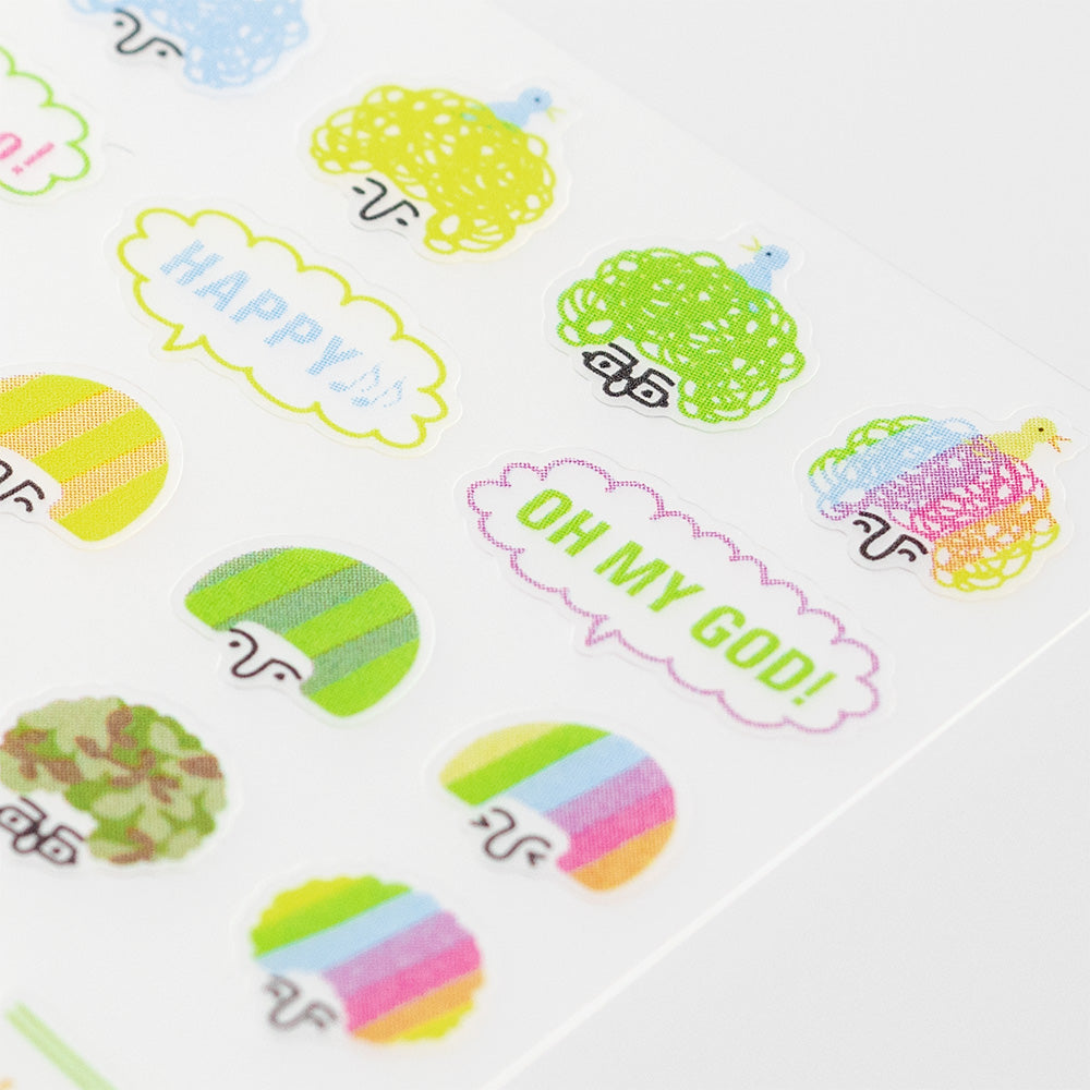 MIDORI Sticker Schedule 2387 Feeling Hair Style