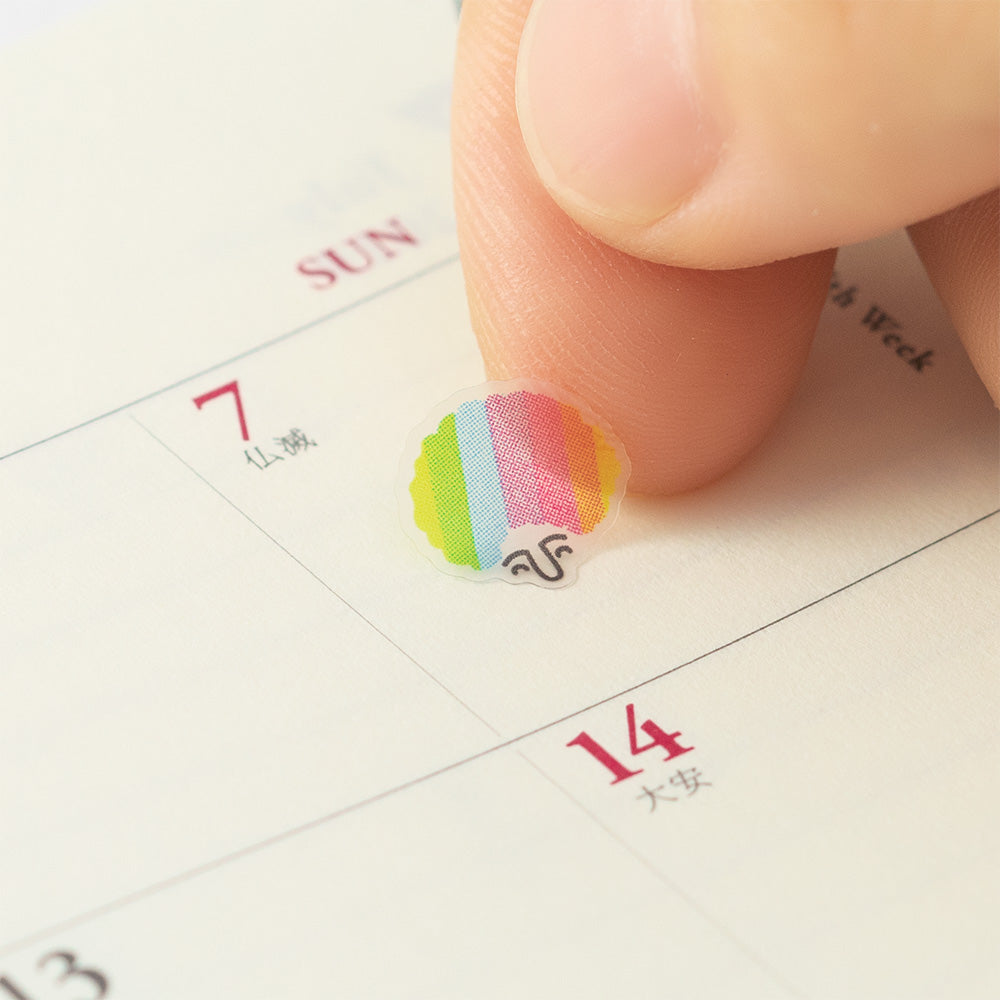 MIDORI Sticker Schedule 2387 Feeling Hair Style