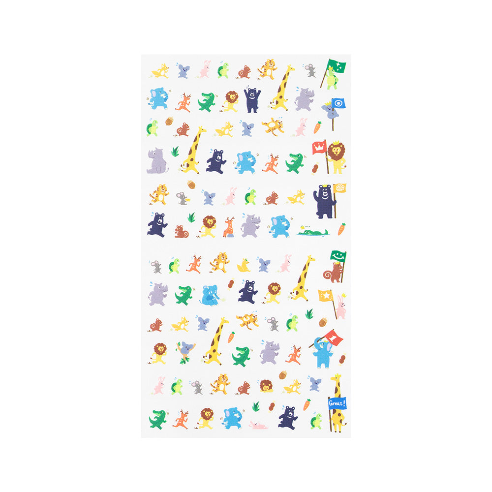 MIDORI Sticker Schedule 2384 Achievement Animal