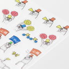 MIDORI Sticker Schedule 2385 Cheering Ojisan