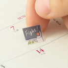 MIDORI Sticker Schedule 2385 Cheering Ojisan