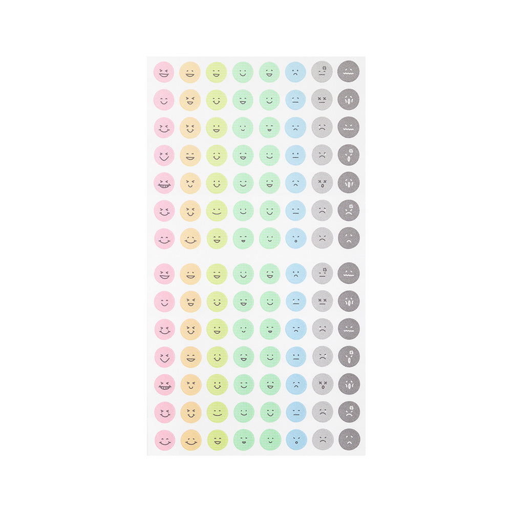 MIDORI Sticker Schedule 2388 Feeling Face