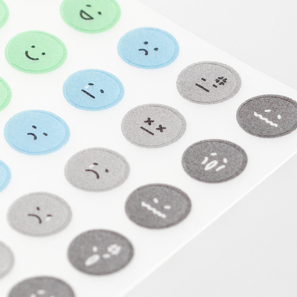 MIDORI Sticker Schedule 2388 Feeling Face