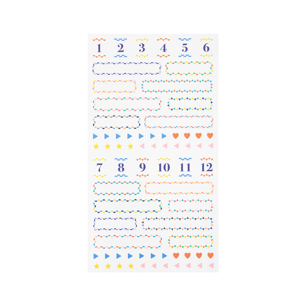 MIDORI Sticker Schedule 2389 Title Color