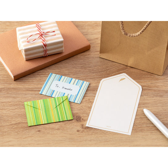 MIDORI Mini Envelope Letter Multiple Stripe