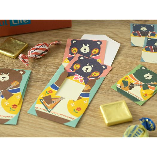MIDORI Mini Letter Set Matryoshka doll Bear