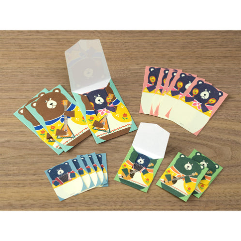 MIDORI Mini Letter Set Matryoshka doll Bear