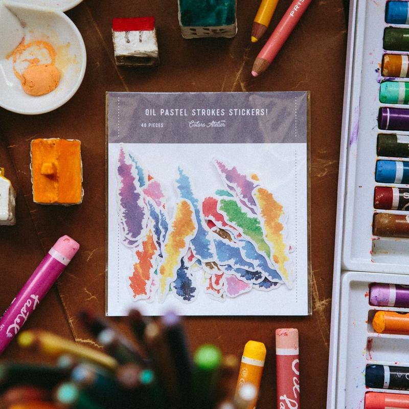 OURS Oil Pastel Stickers