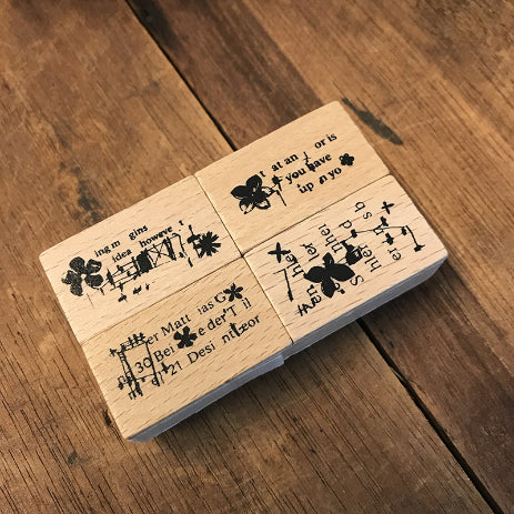 CHAMIL GARDEN 5th Anniv. Rubber Stamp-Flower