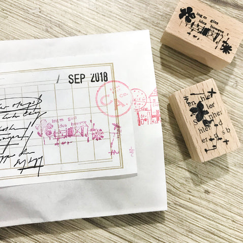 CHAMIL GARDEN 5th Anniv. Rubber Stamp-Flower