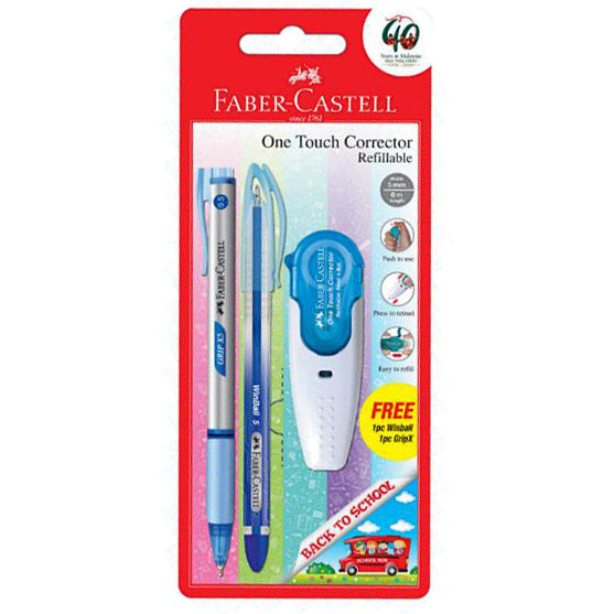 FABER-CASTELL 169216 One Touch Corrector BC Free 2 Ballpens