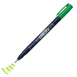 TOMBOW Fudenosuke Brush Pen-Hard-Green