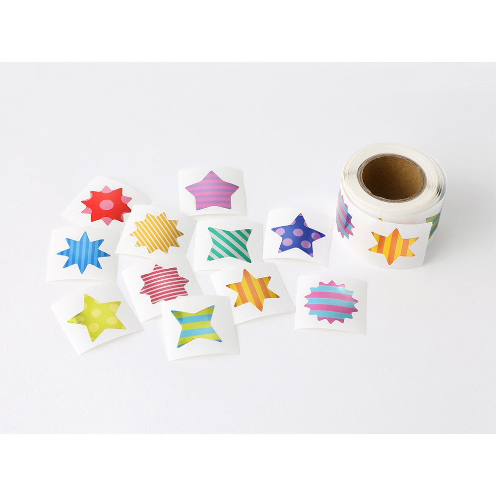 MIDORI Roll Sticker Star Metallic