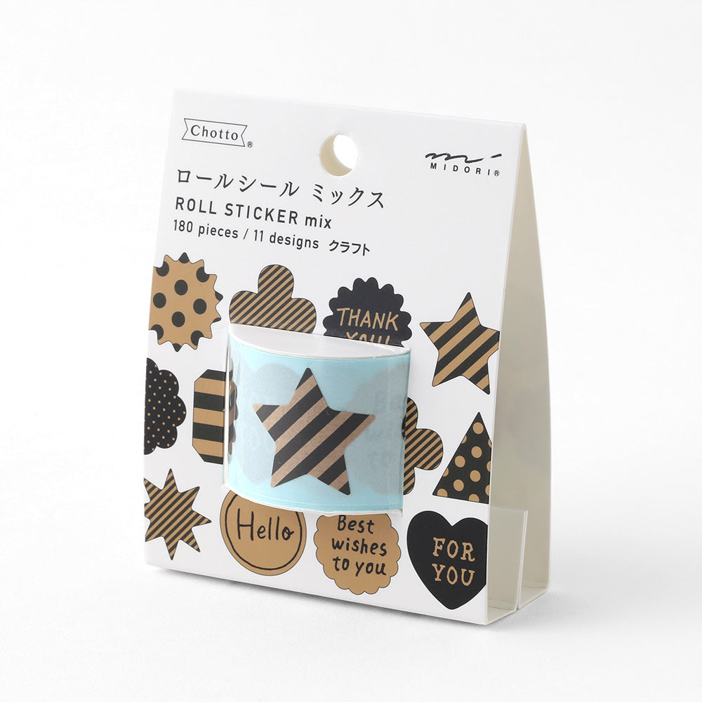 MIDORI Roll Sticker Mix Craft