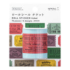 MIDORI Roll Sticker Ticket Craft