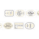 MIDORI Roll Sticker Label Metallic