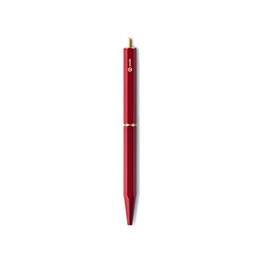 YSTUDIO Brassing-Portable Ball Pen Red