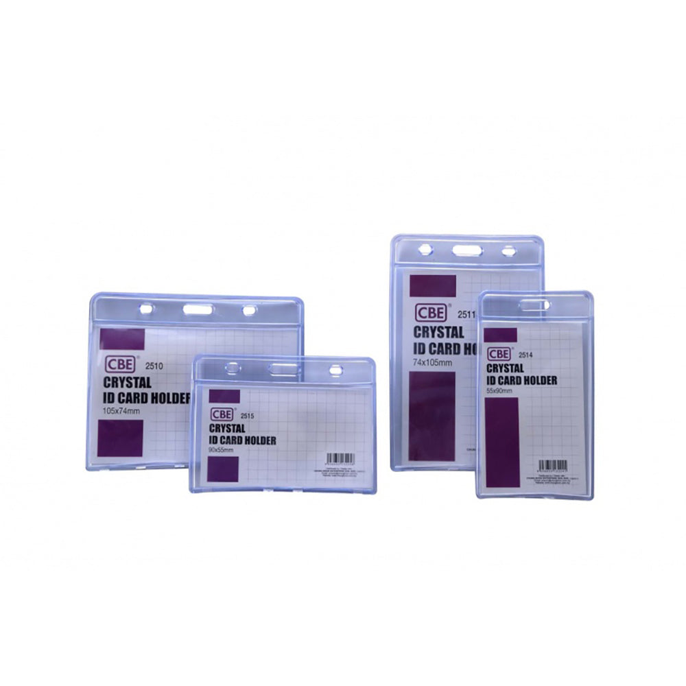 CBE Crystal ID Card Holder 2514 Horz 55x90mm 200s