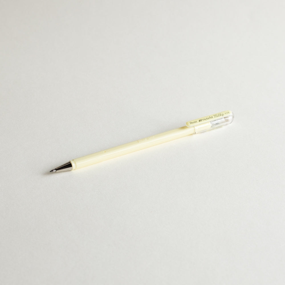 PENTEL Hybrid Milky 0.8mm-Pastel Yellow