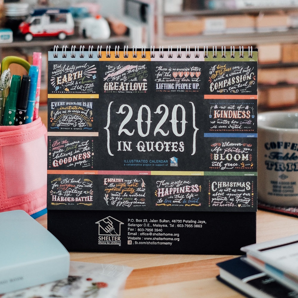 Shelter Home Charity Calendar 2022