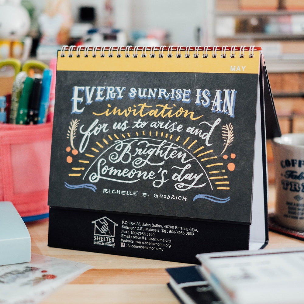 Shelter Home Charity Calendar 2022