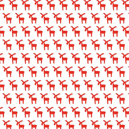 CLAIREFONTAINE Alliance Gift Wrap 60g 0.7x50M Red Reindeer Default Title