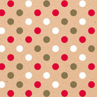CLAIREFONTAINE Kraft Gift Wrap 70g 0.7x50M Dots-R/W/G Default Title