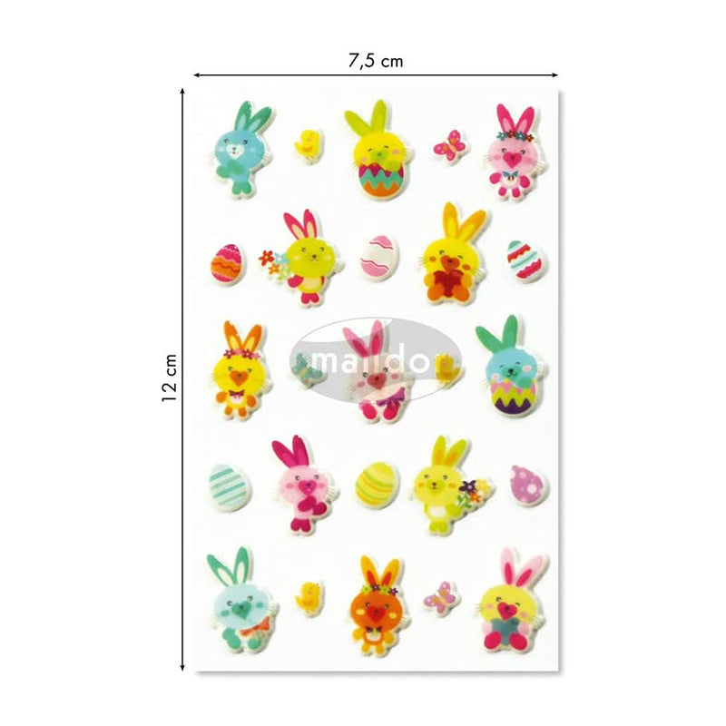 MAILDOR 3D Stickers Cooky Rabbits 1s
