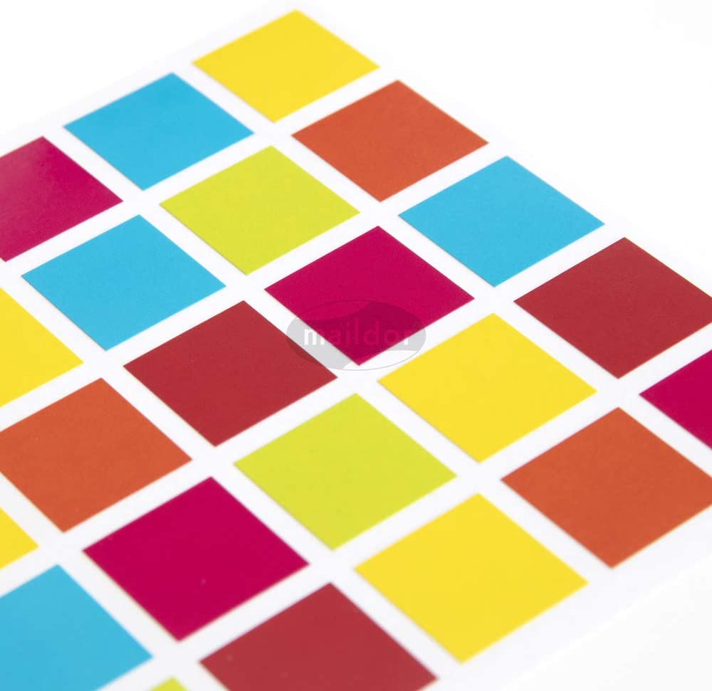 MAILDOR Geo Stickers Initial Square 4s
