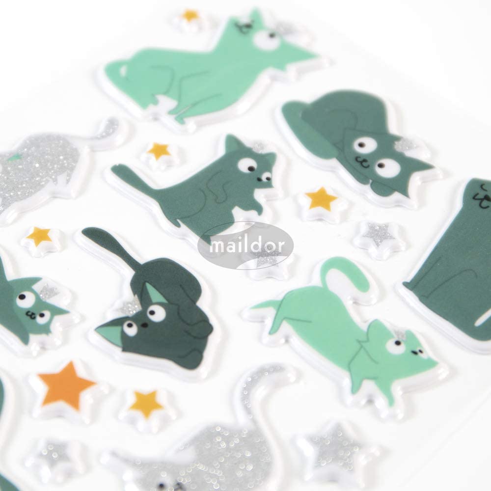 MAILDOR Shiny Stickers Puffy Kitten 1s Default Title