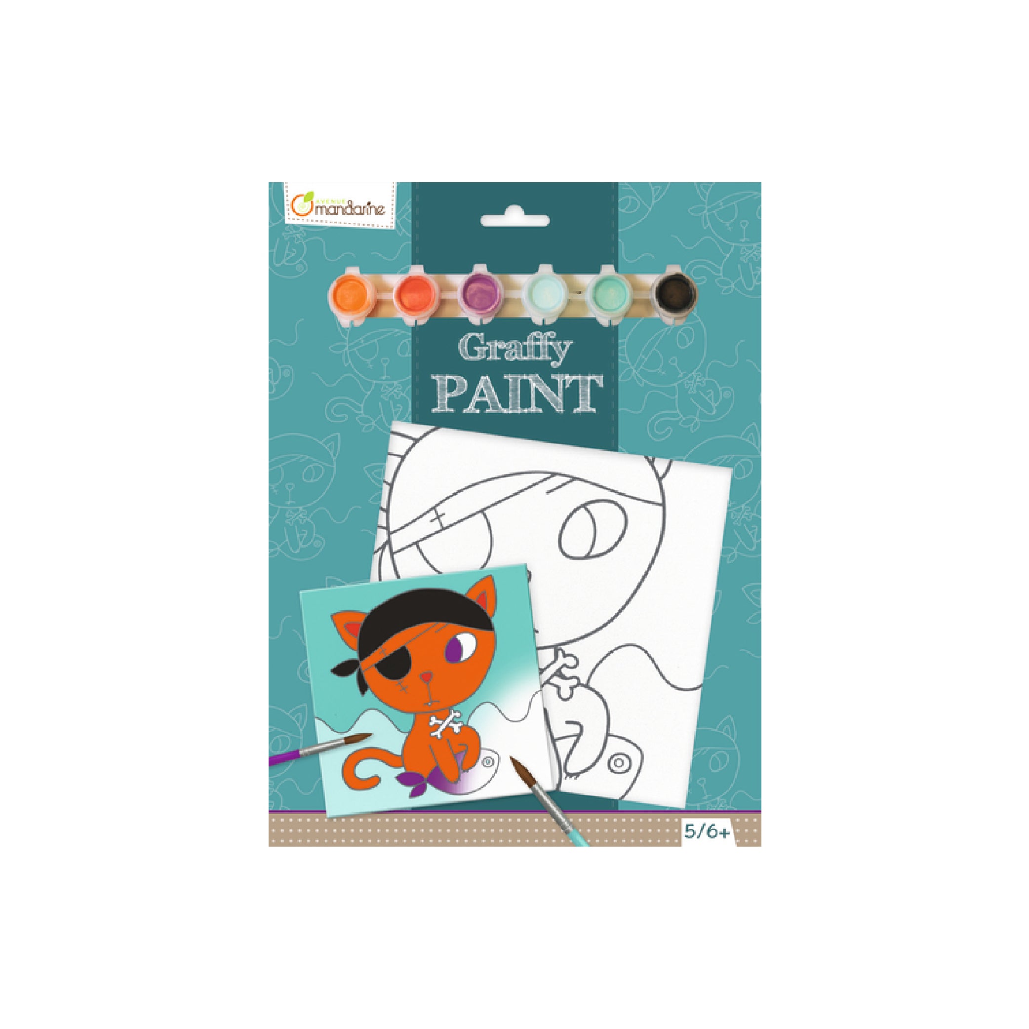 AVM Graffy Paint Pirate Cat 20x20 cm Default Title