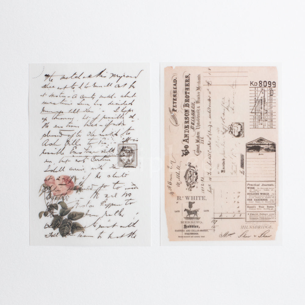 MU Print-On Sticker 2s 049-Vintage Handwritten