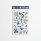 MU Print-On Sticker 2s 051-Herbaceous Flower LBlue
